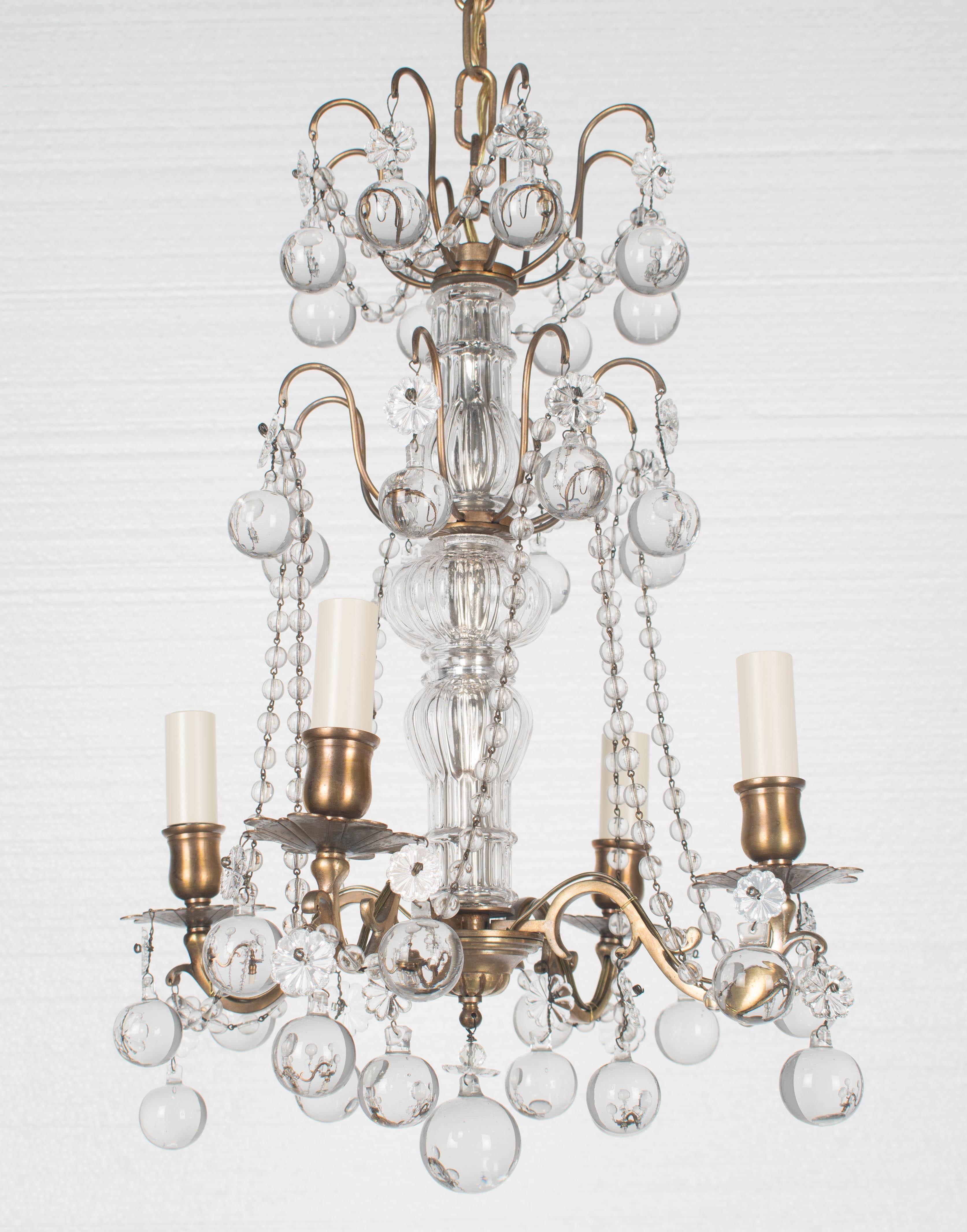 Lampadario di cristallo francese in stile Luigi XV In condizioni buone in vendita a Winter Park, FL