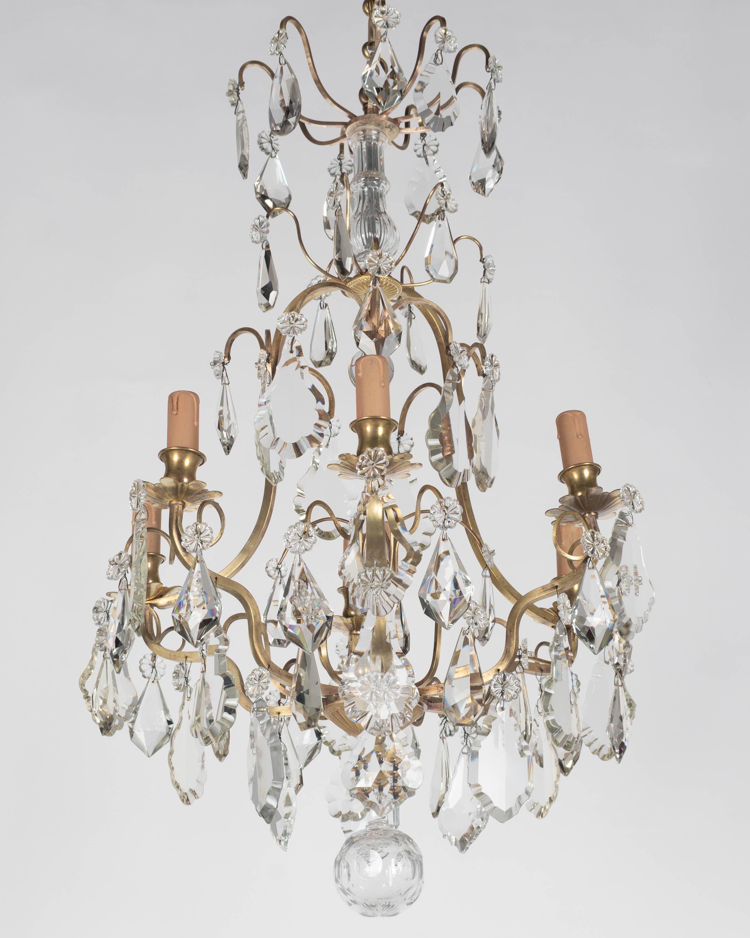 Lustre français de style Louis XV Bon état - En vente à Winter Park, FL