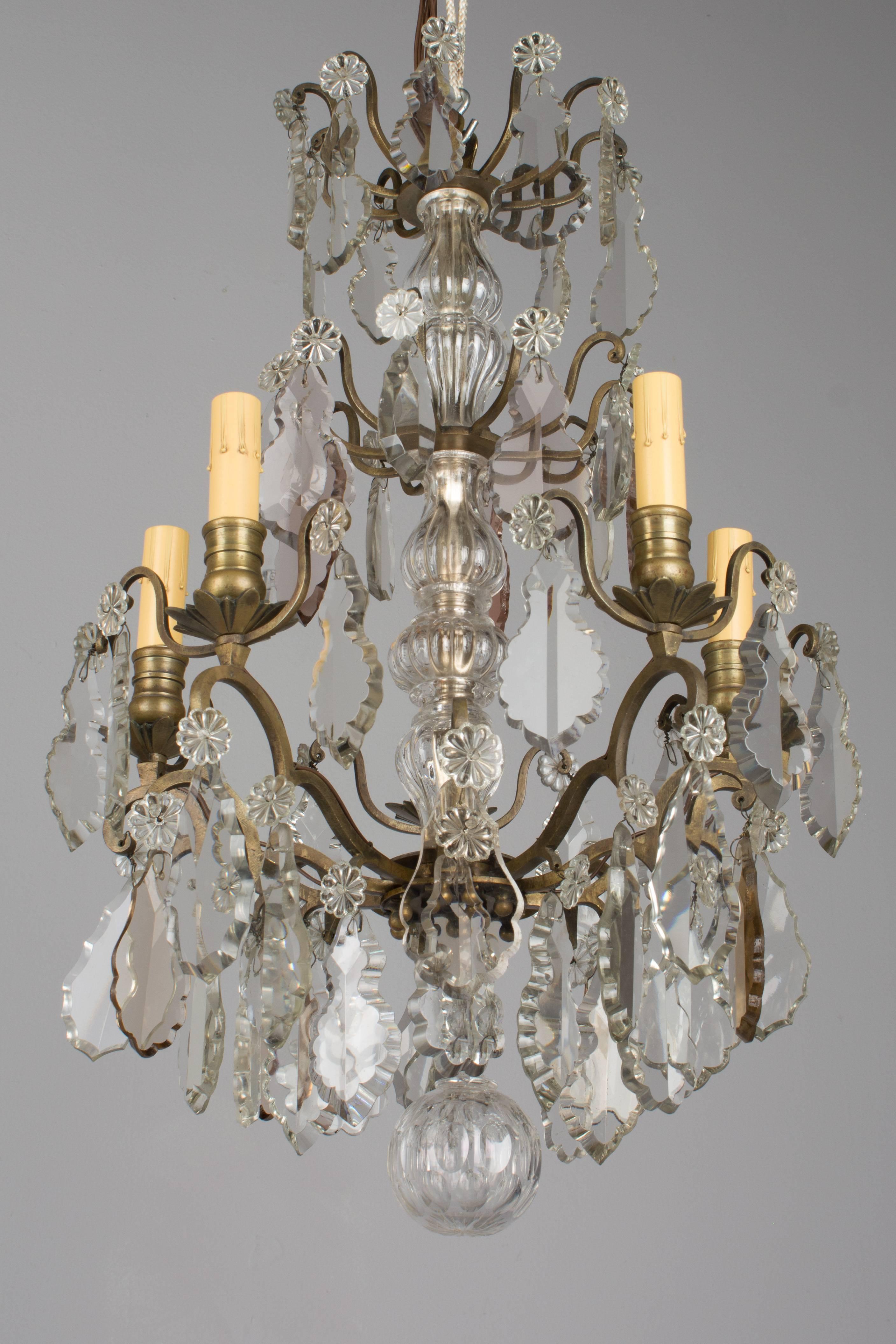 French Louis XV Style Crystal Chandelier 1
