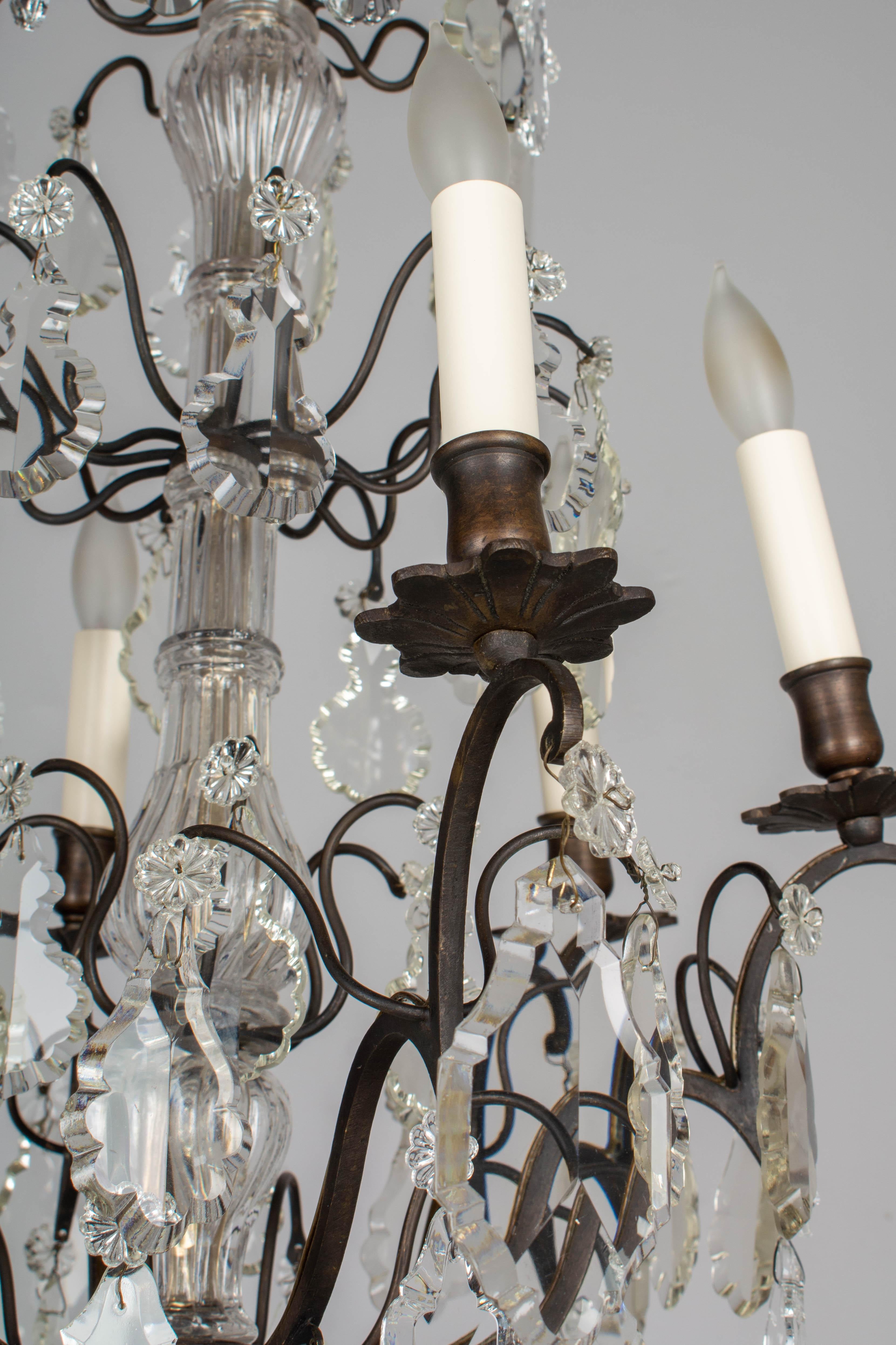 French Louis XV Style Crystal Chandelier 1