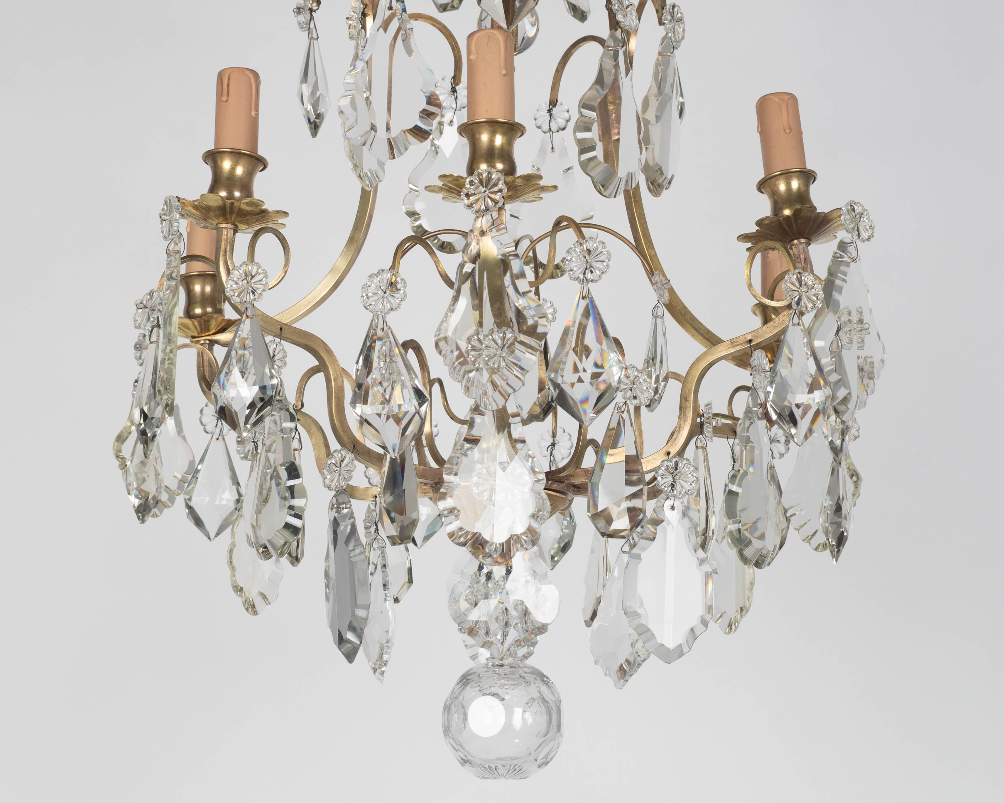 Laiton Lustre français de style Louis XV en vente