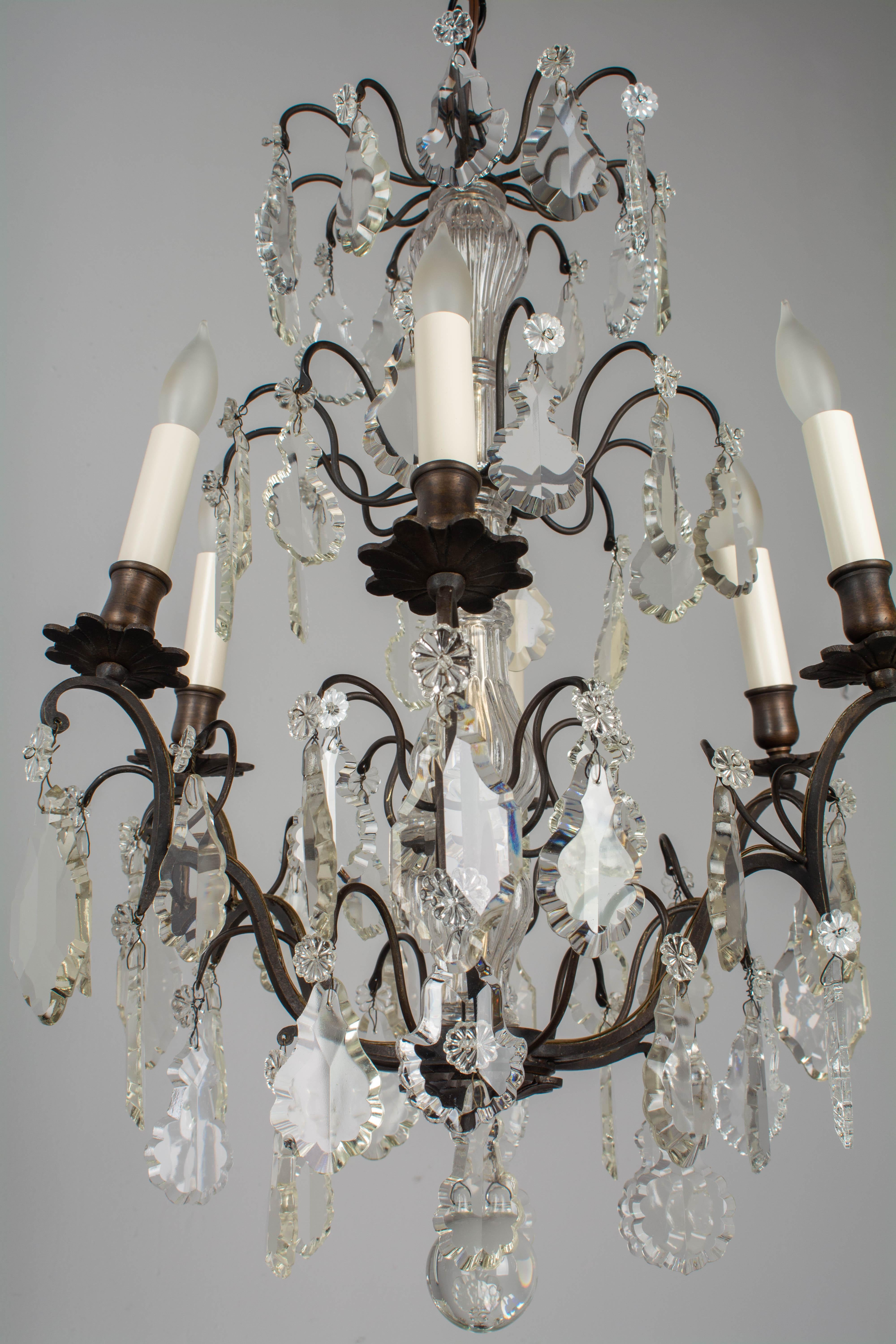 French Louis XV Style Crystal Chandelier 3