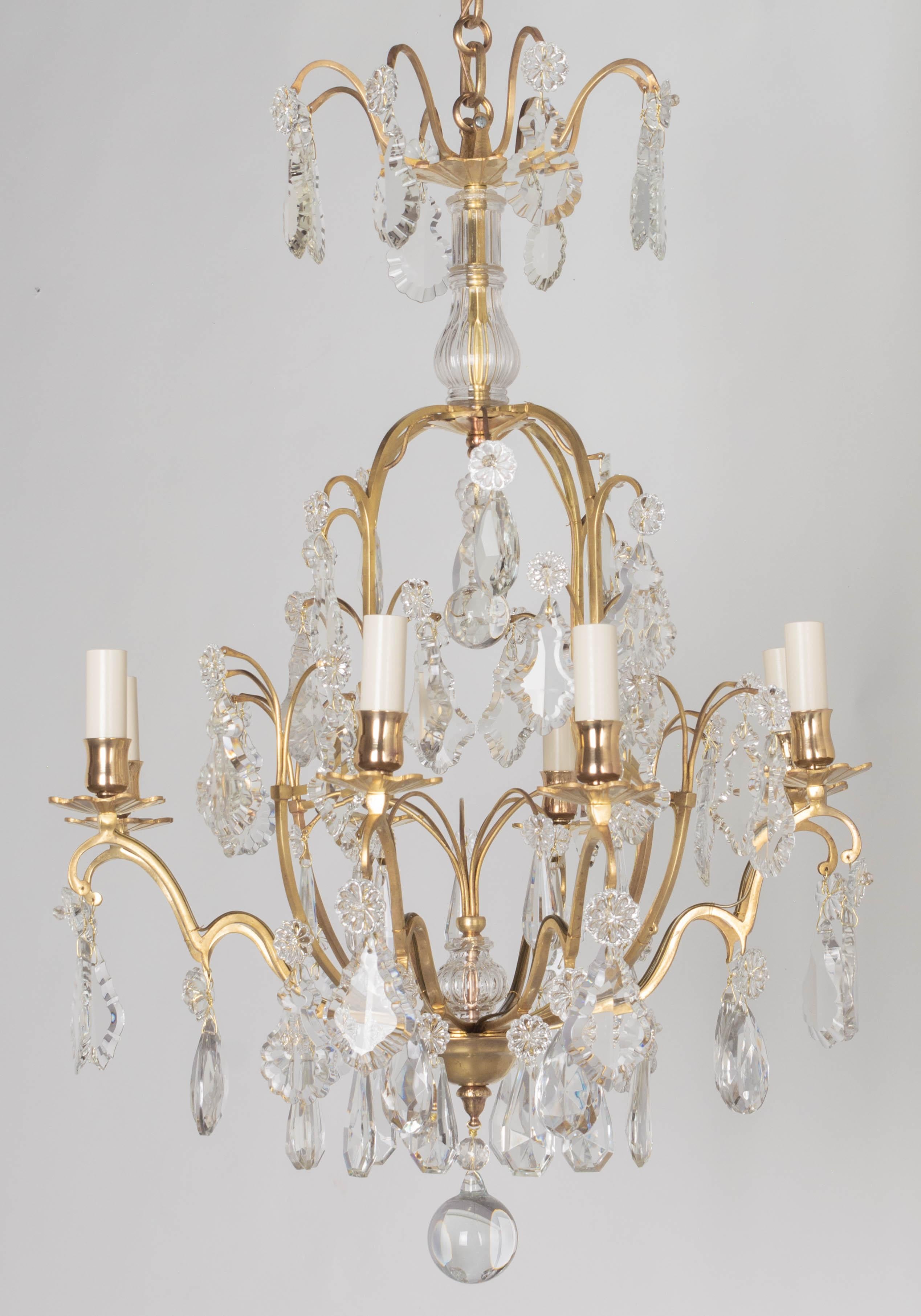 French Louis XV Style Crystal Chandelier 2