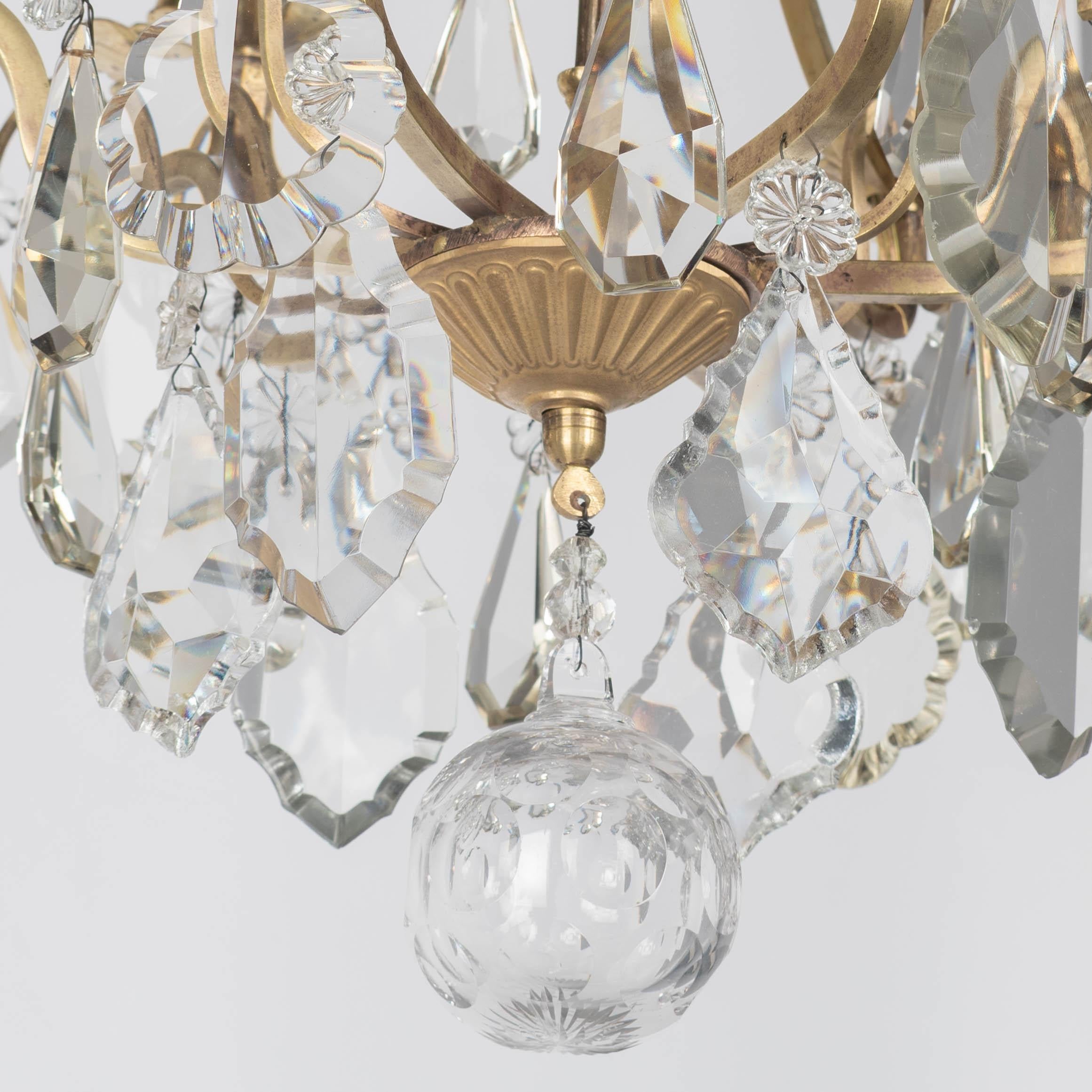 French Louis XV Style Crystal Chandelier For Sale 2