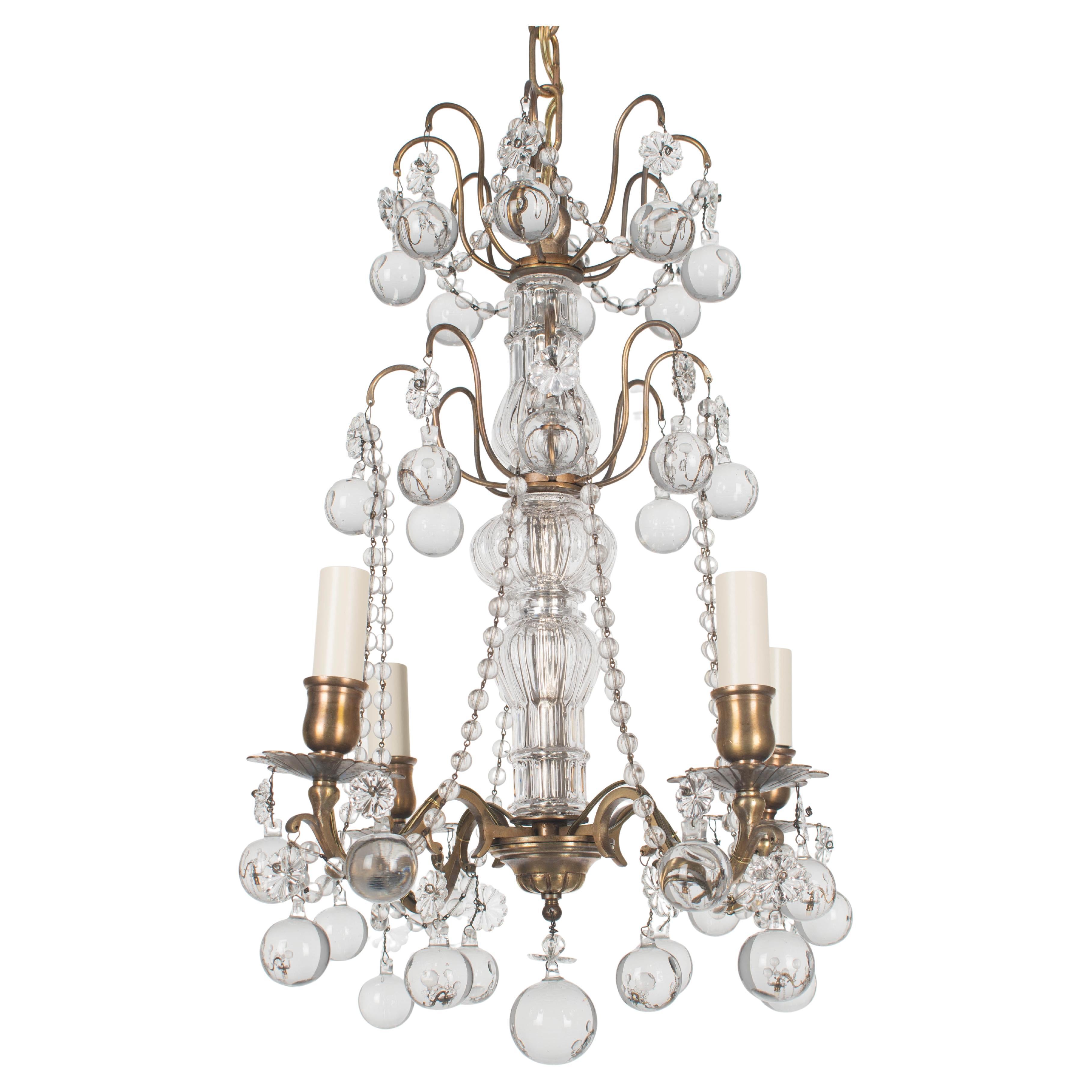 French Louis XV Style Crystal Chandelier