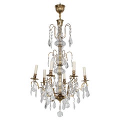 French Louis XV Style Crystal Chandelier