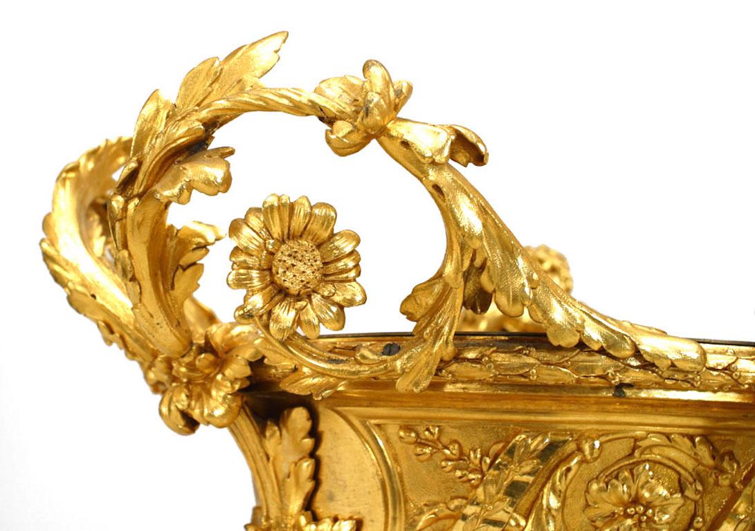 Gilt French Louis XV Style Bronze Centerpiece For Sale