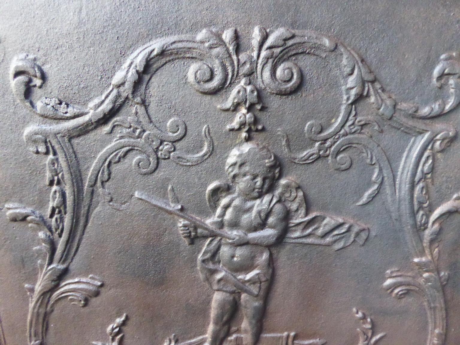Cast French Louis XV Style 'Cupid' Fireback