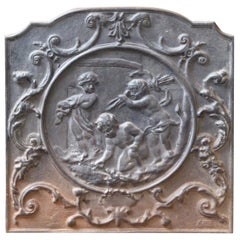 French Louis XV Style 'Cupids' Fireback