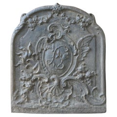 Vintage French Louis XV Style 'Decoration' Fireback