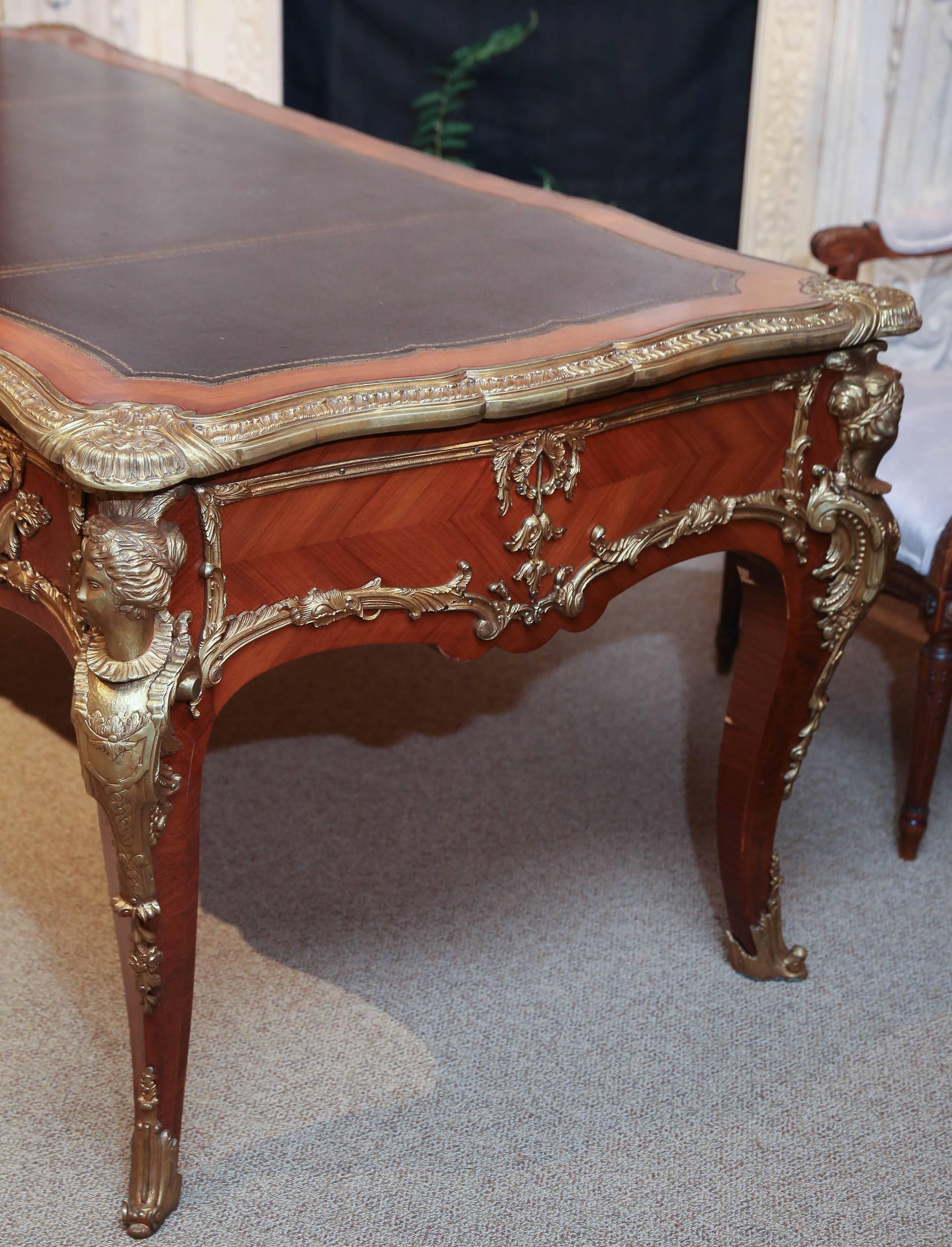 20th Century French Louis XV Style Desk or Bureau Platt