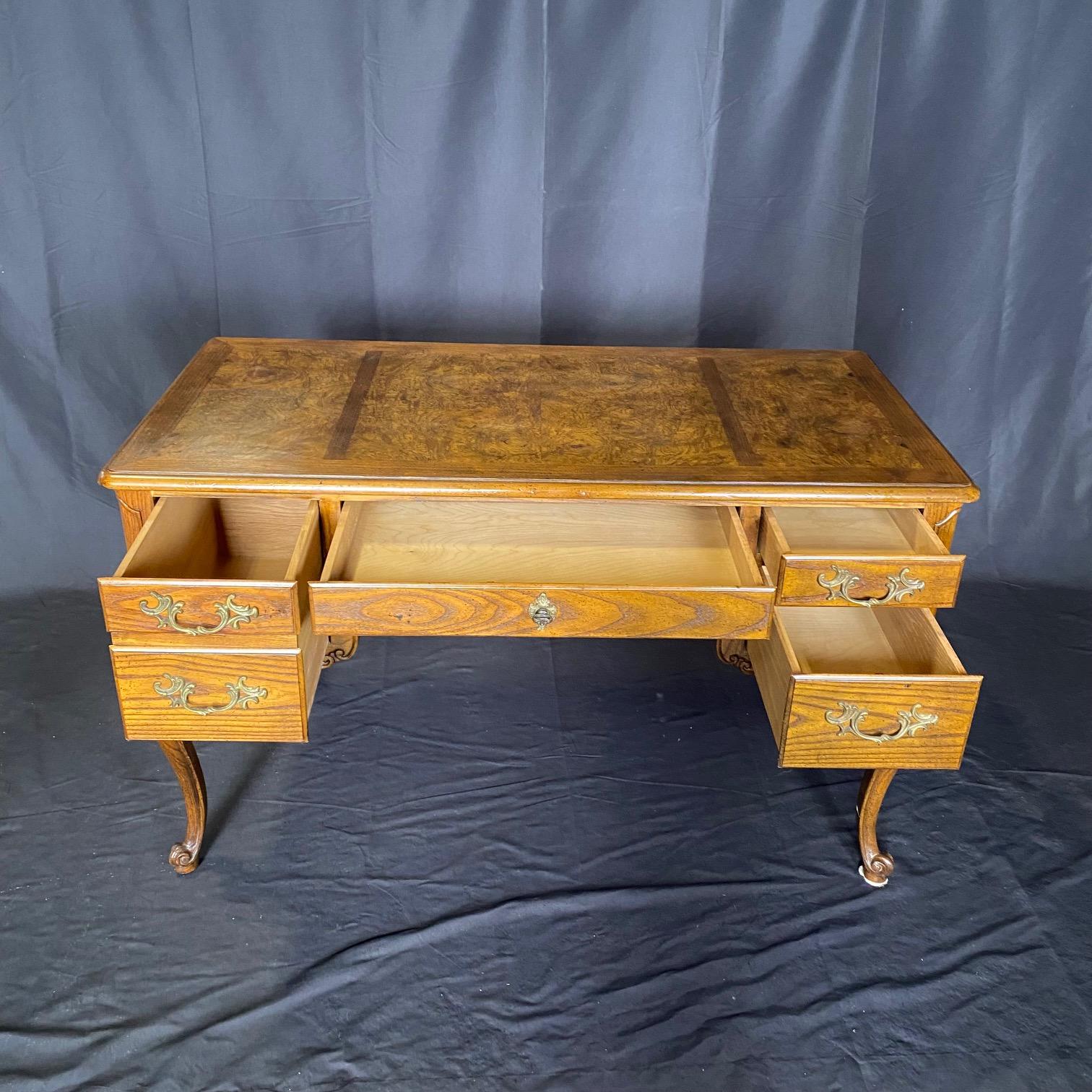 Late 20th Century French Louis XV Style Desk or Writing Table by Baker