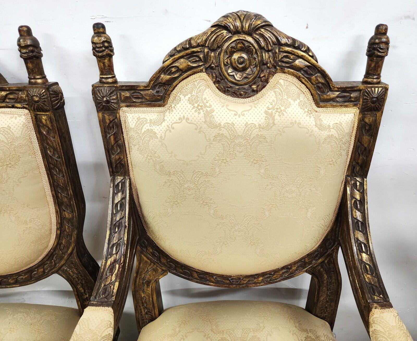 French Louis XV Style Dining Chairs, Set of 8 1