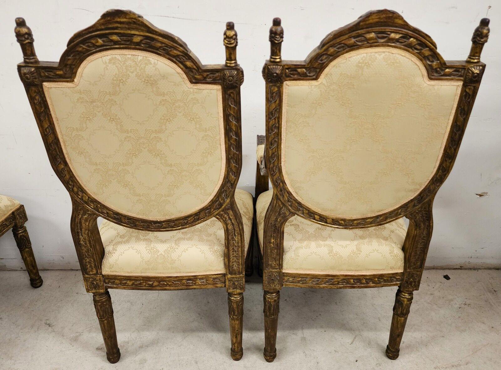 French Louis XV Style Dining Chairs, Set of 8 4