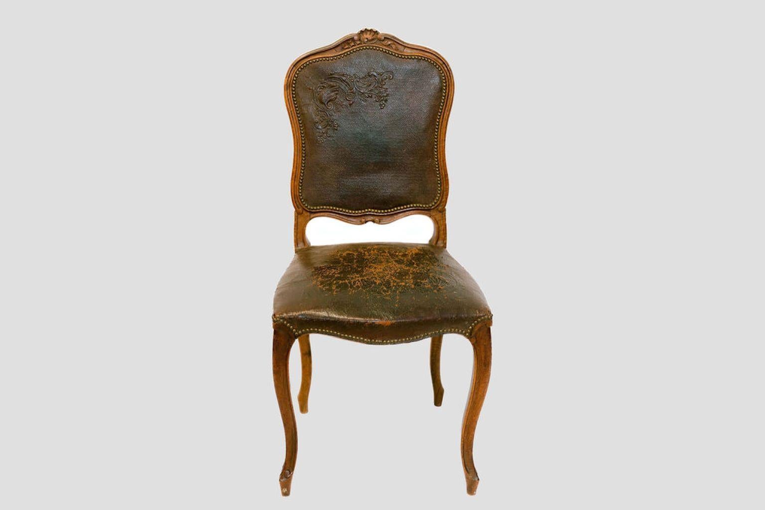 Esszimmerstühle im Louis-XV-Stil, Sechser-Set (Louis XV.) im Angebot