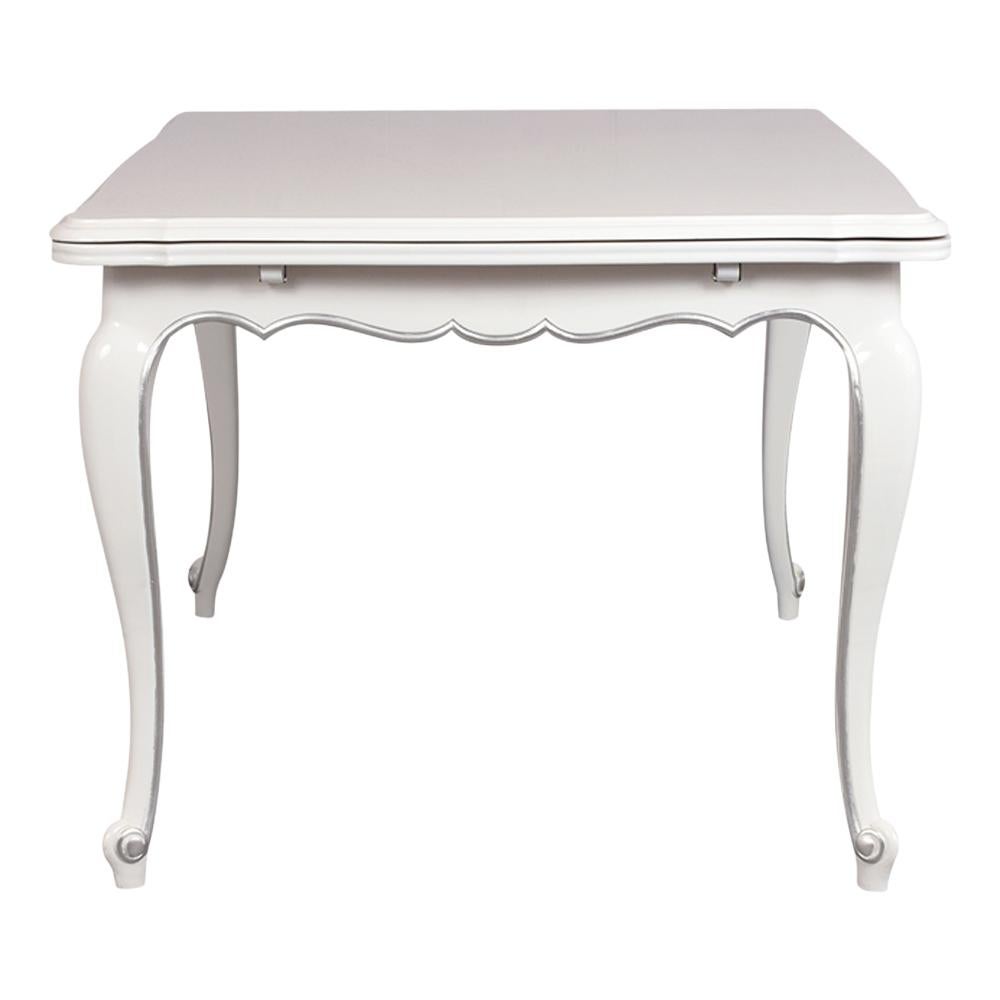 Lacquered Extendable French Louis XV Dining Table For Sale