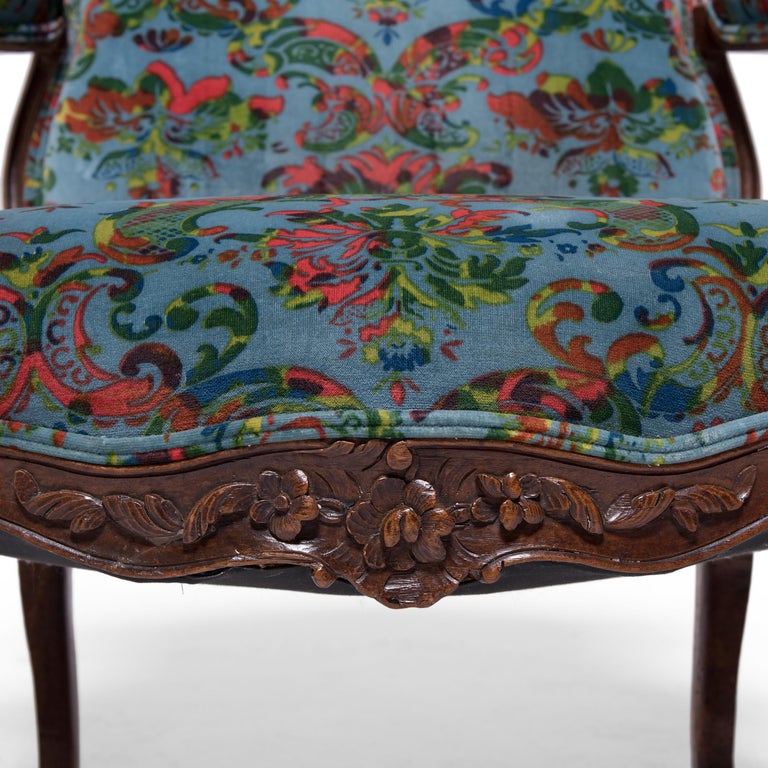 French Louis XV-Style Fauteuil Armchair, 19th Century For Sale 4