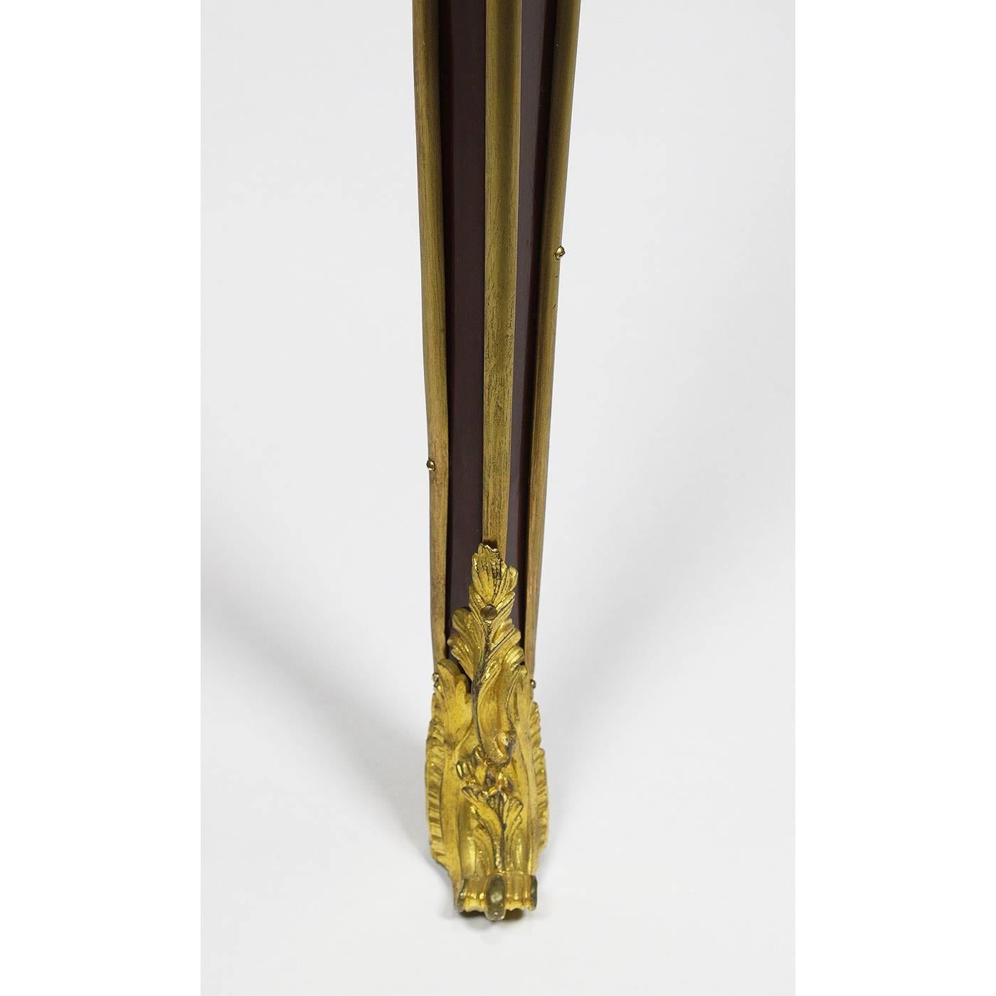 Louis XV Style Figural Gilt-Bronze Mounted Guèridon Table, F. Linke Attributed 2