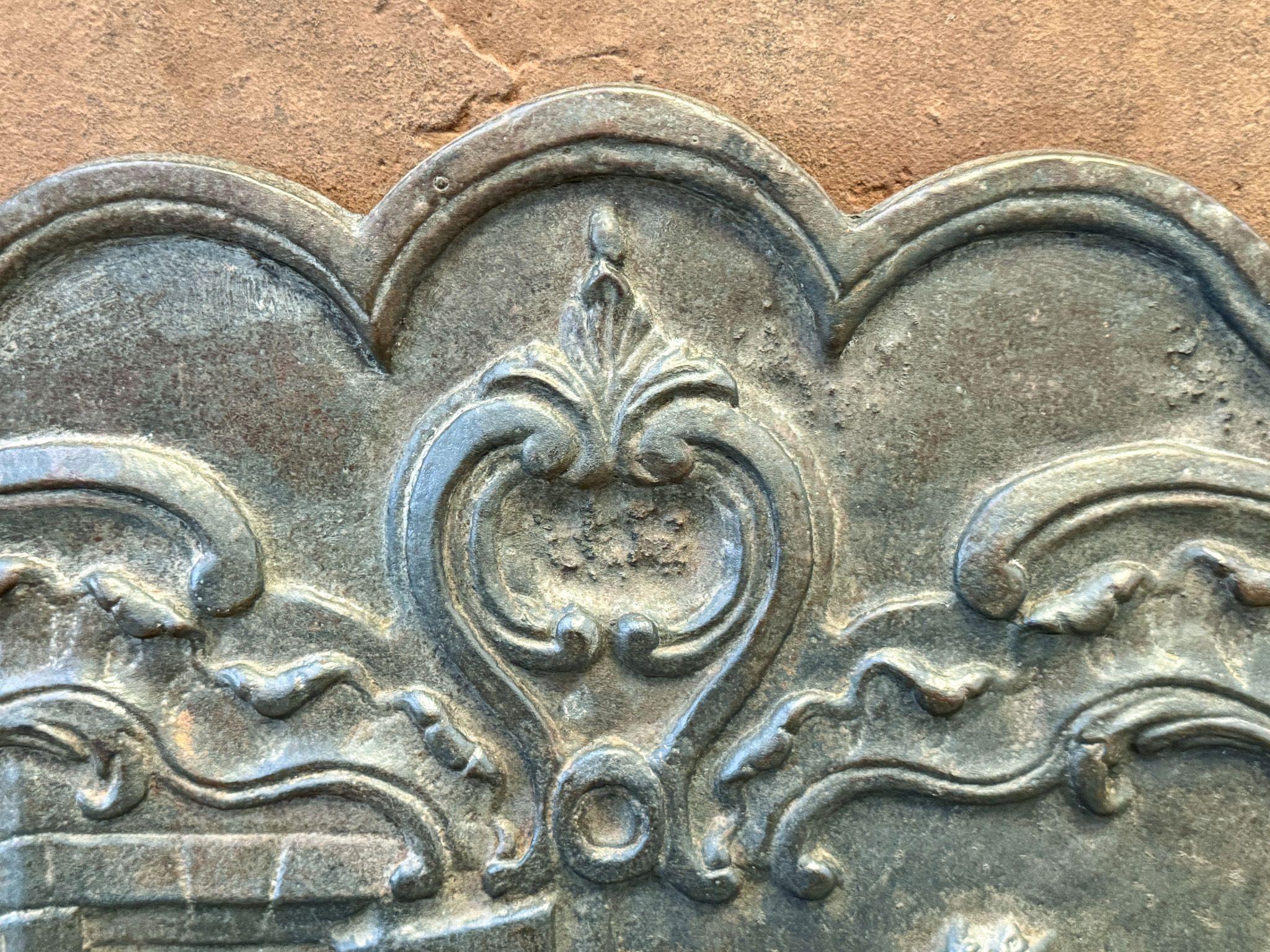 French Louis XV Style Fireback / Backsplash, 20th Century In Good Condition For Sale In Soest, NL