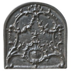 Plaque de cheminée française de style Louis XV, 20e siècle