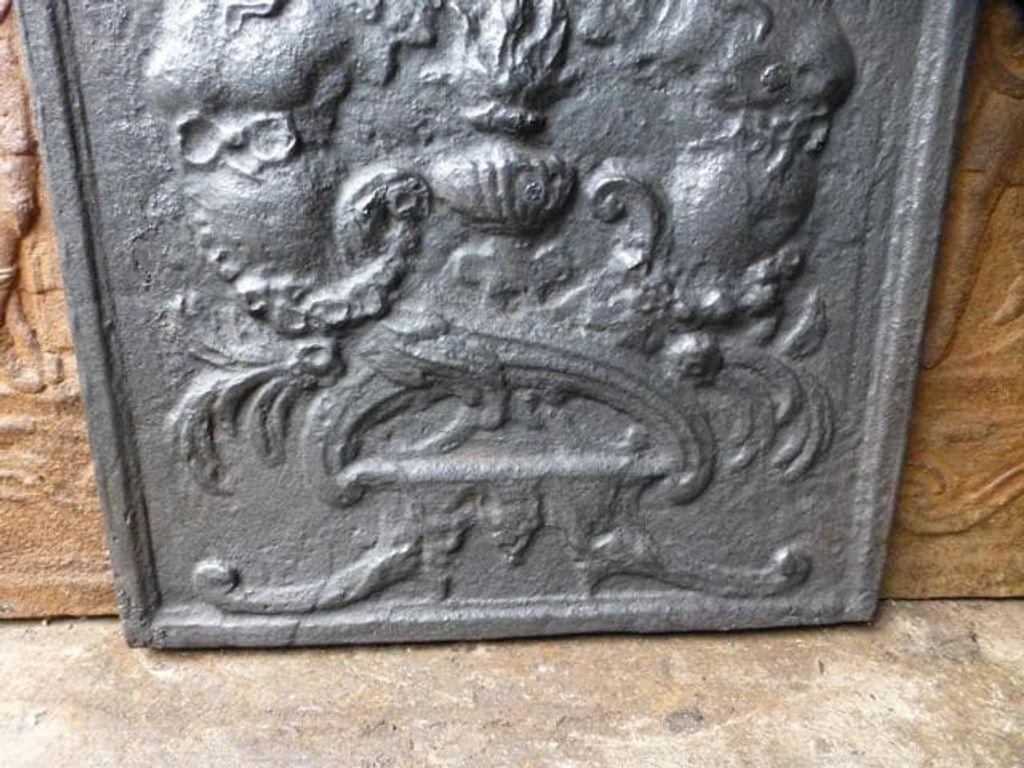 Plaque de cheminée / dosseret de style Louis XV Bon état - En vente à Soest, NL