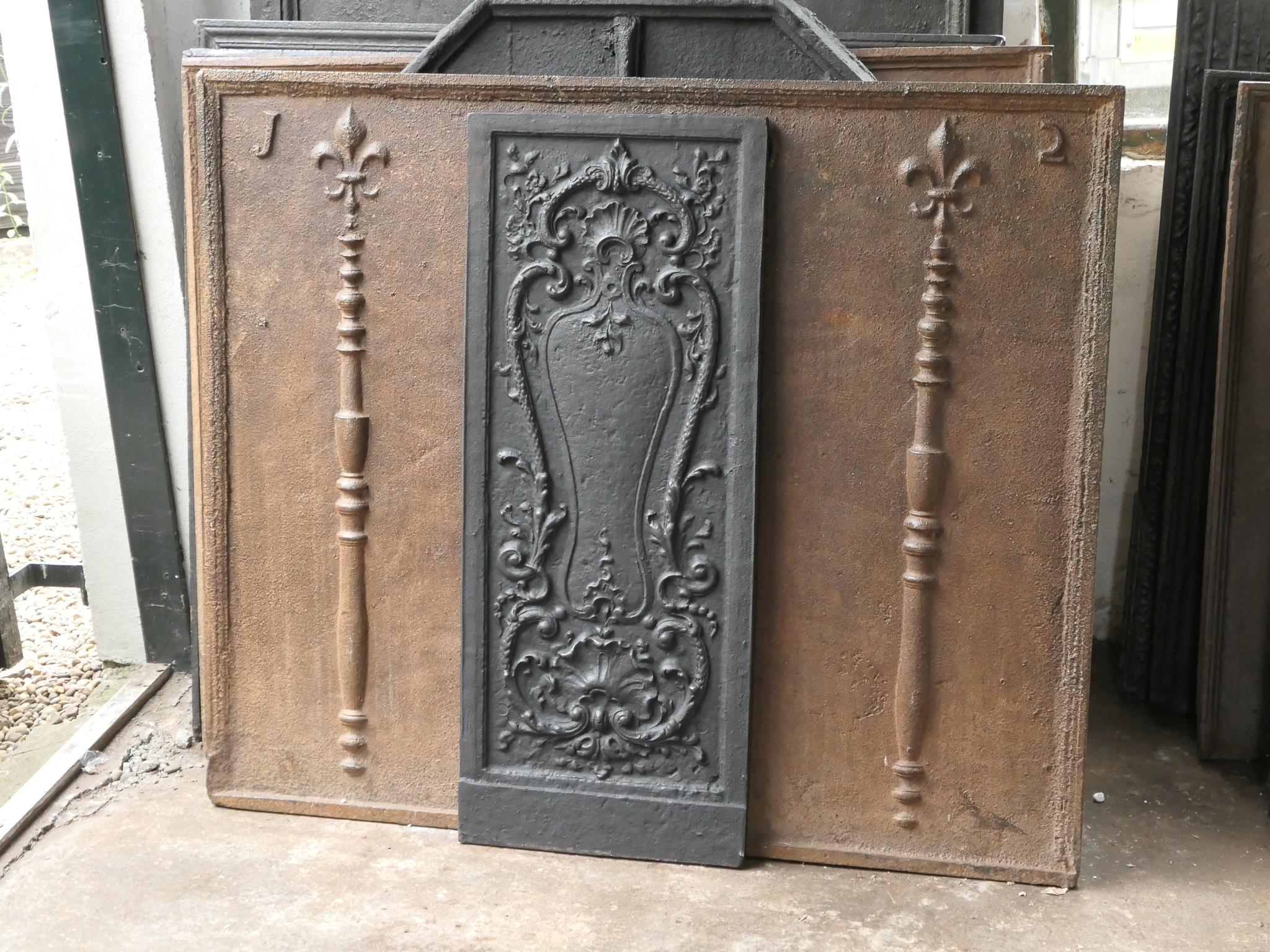 Cast French Louis XV Style Fireback