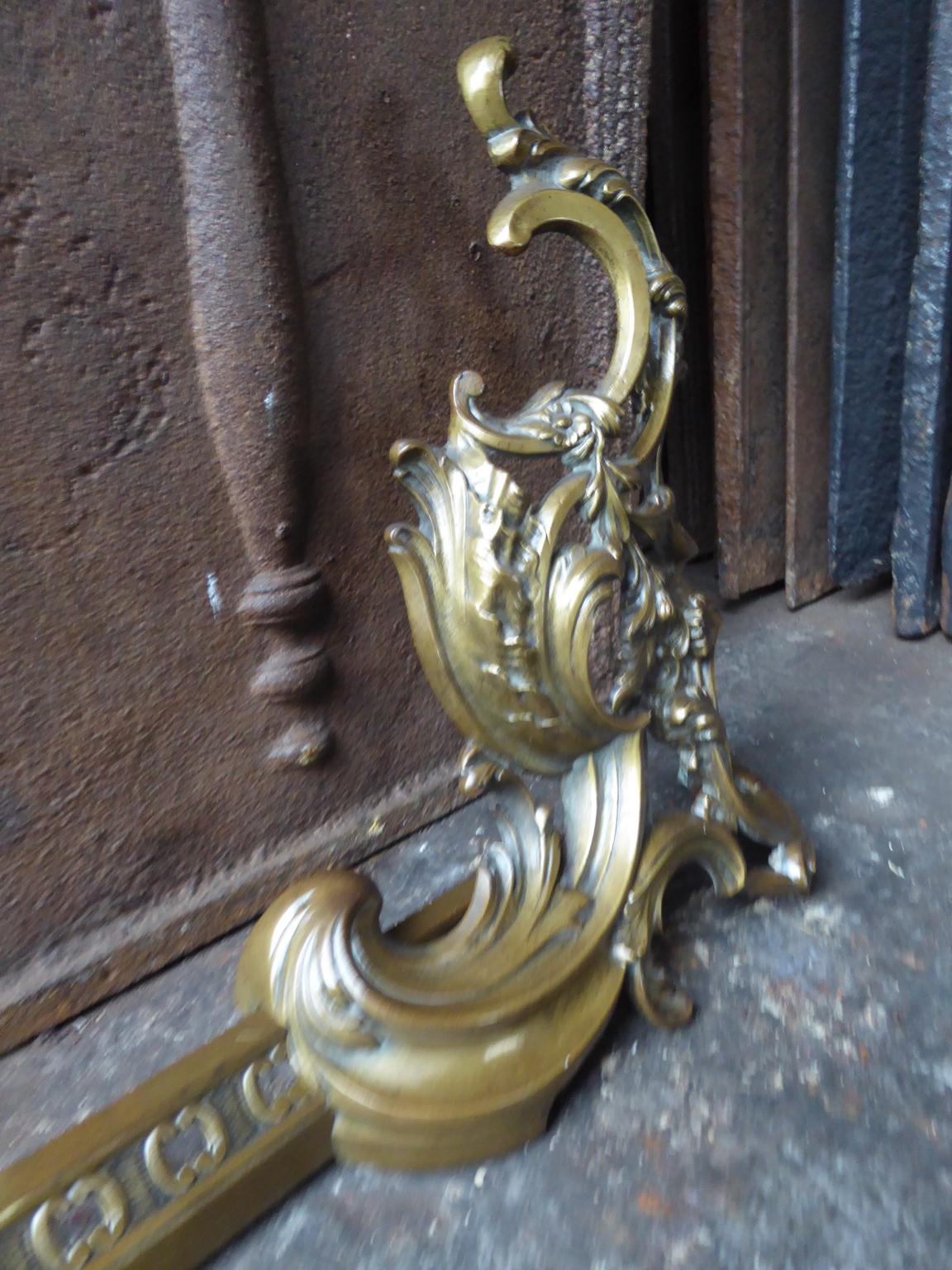 French Louis XV Style Fireplace Fender 1