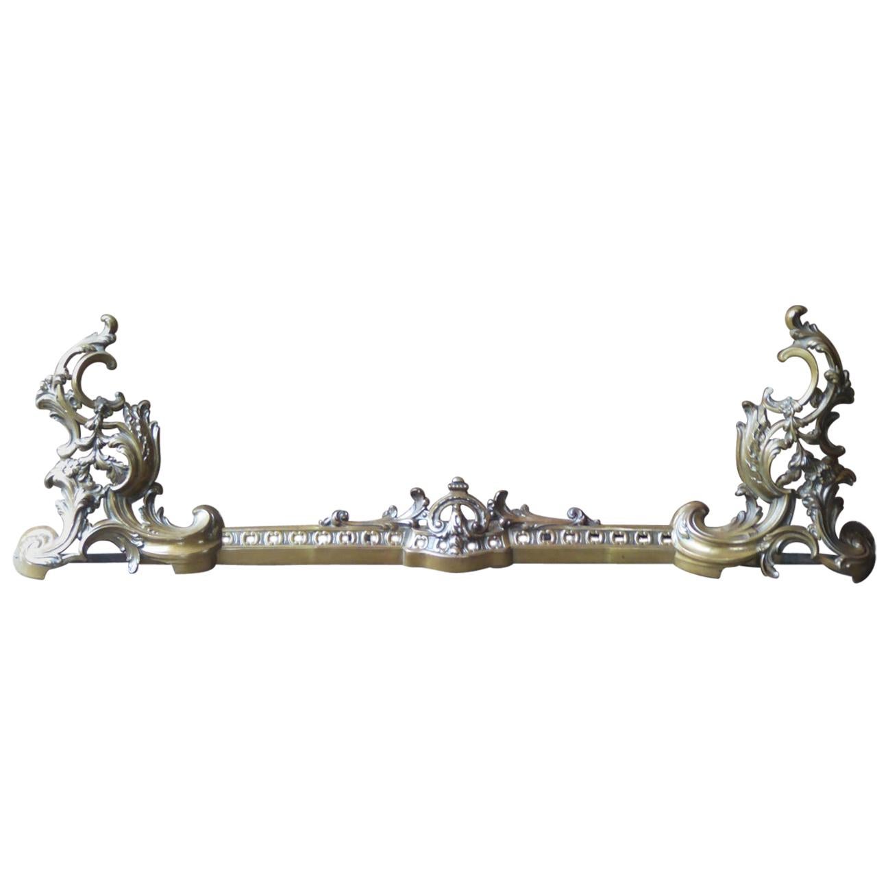 French Louis XV Style Fireplace Fender