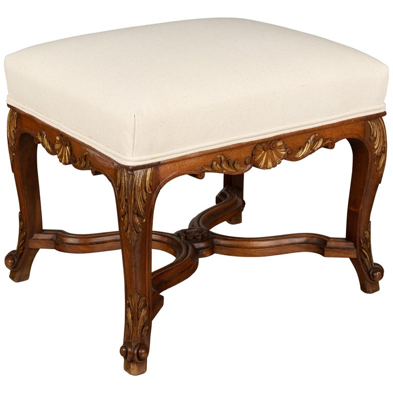 French Louis XV Style Foot Stool or Bench For Sale
