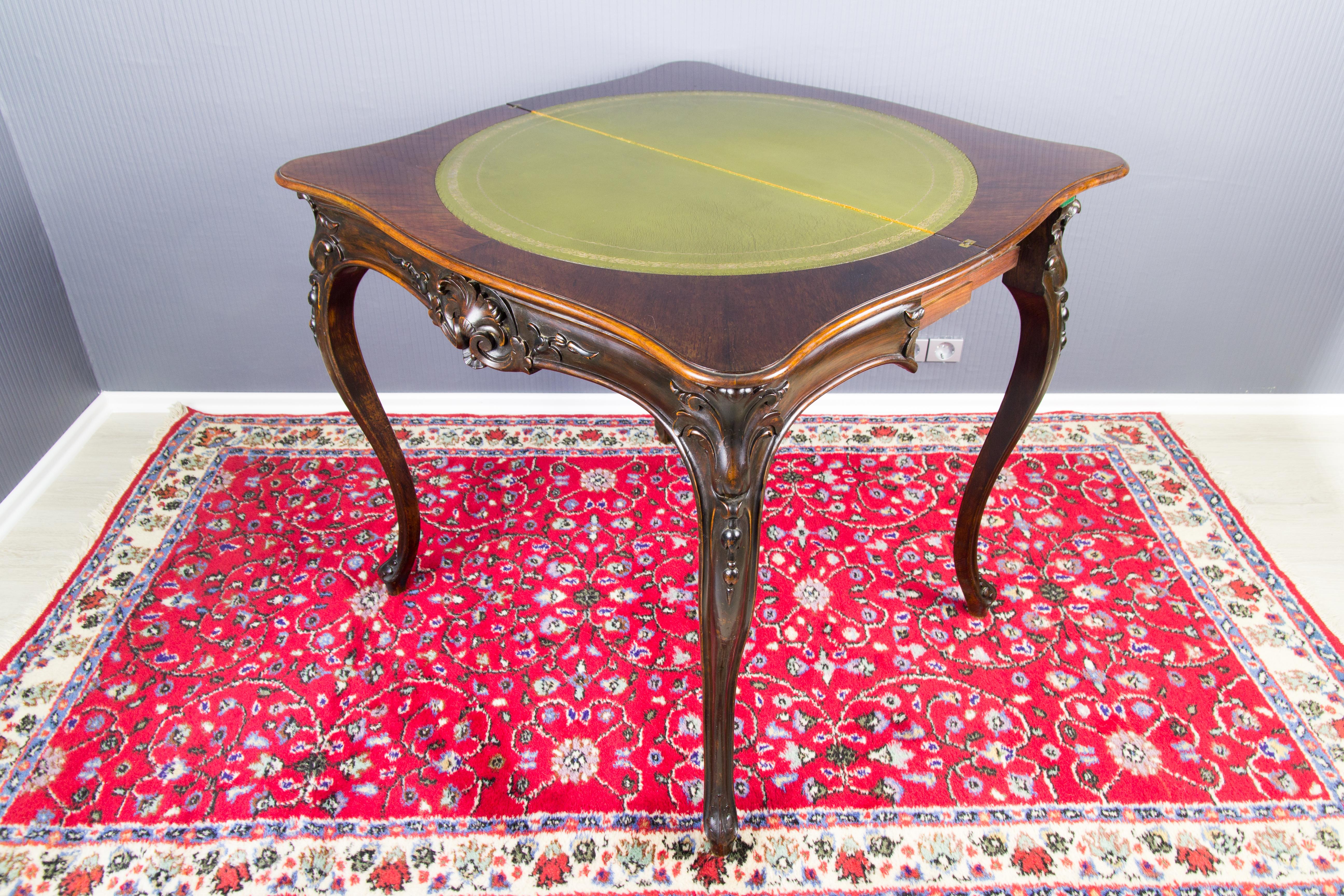 French Louis XV Style Game Table For Sale 7