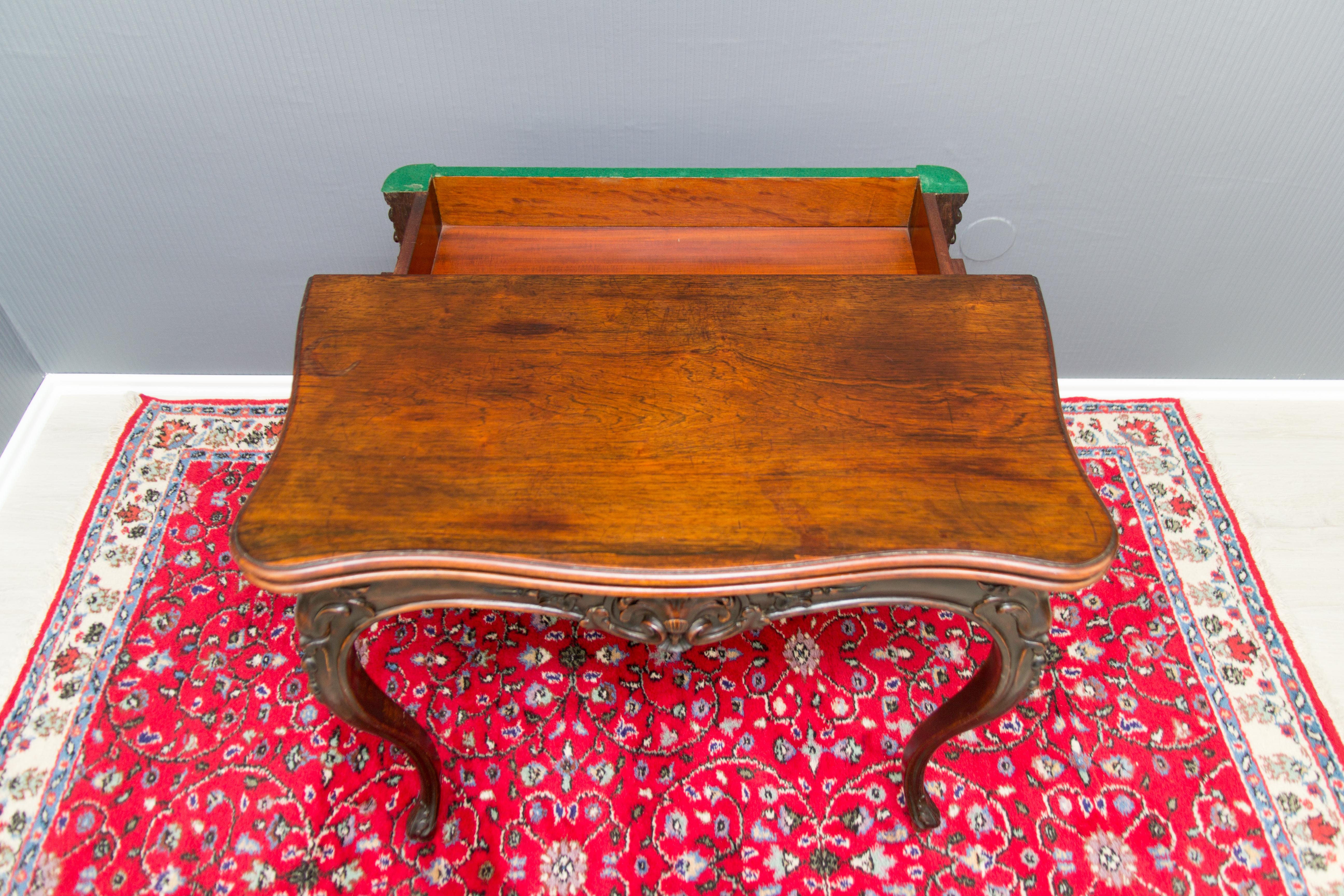 French Louis XV Style Game Table For Sale 13