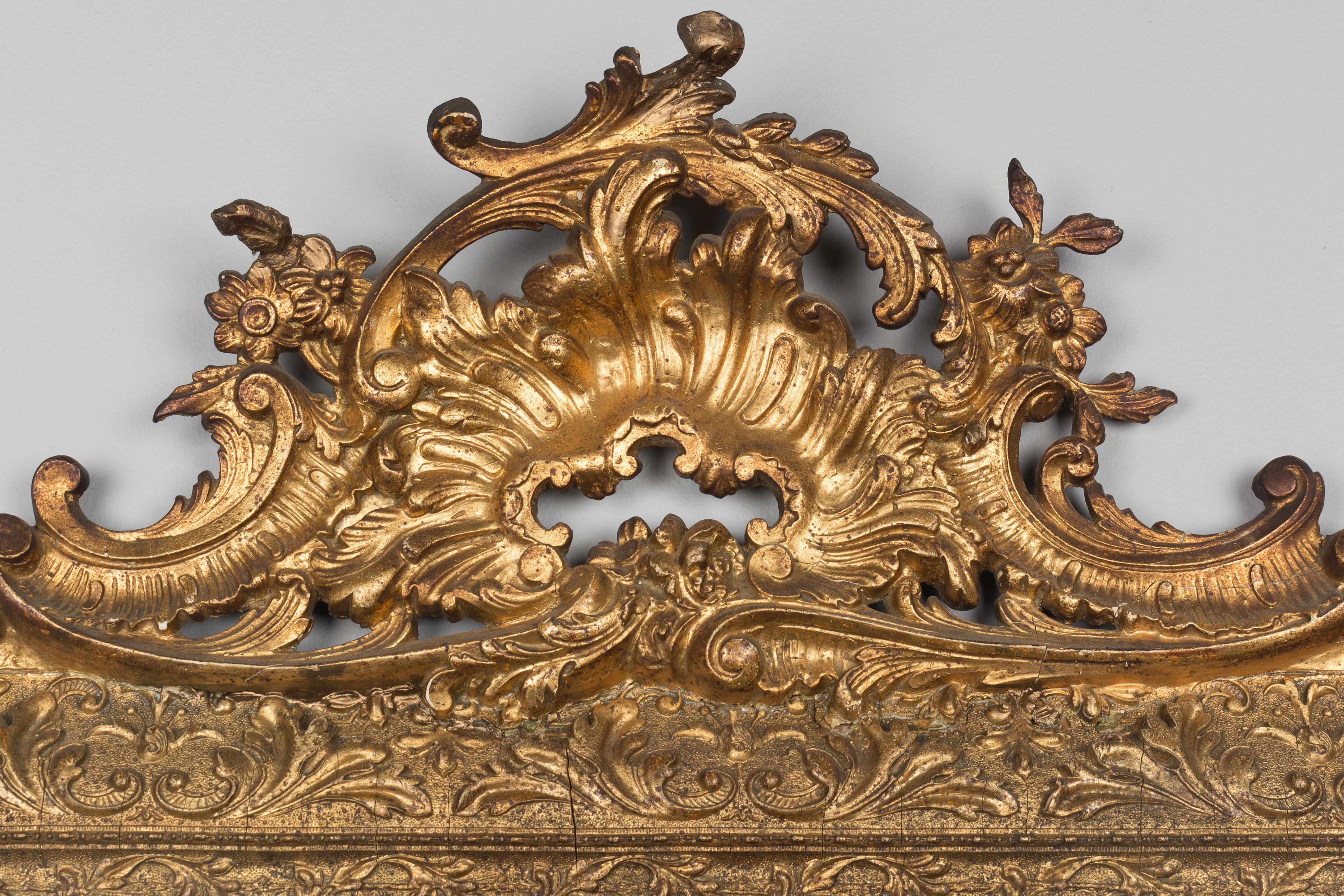 French Louis XV Style Gilded Mirror 4