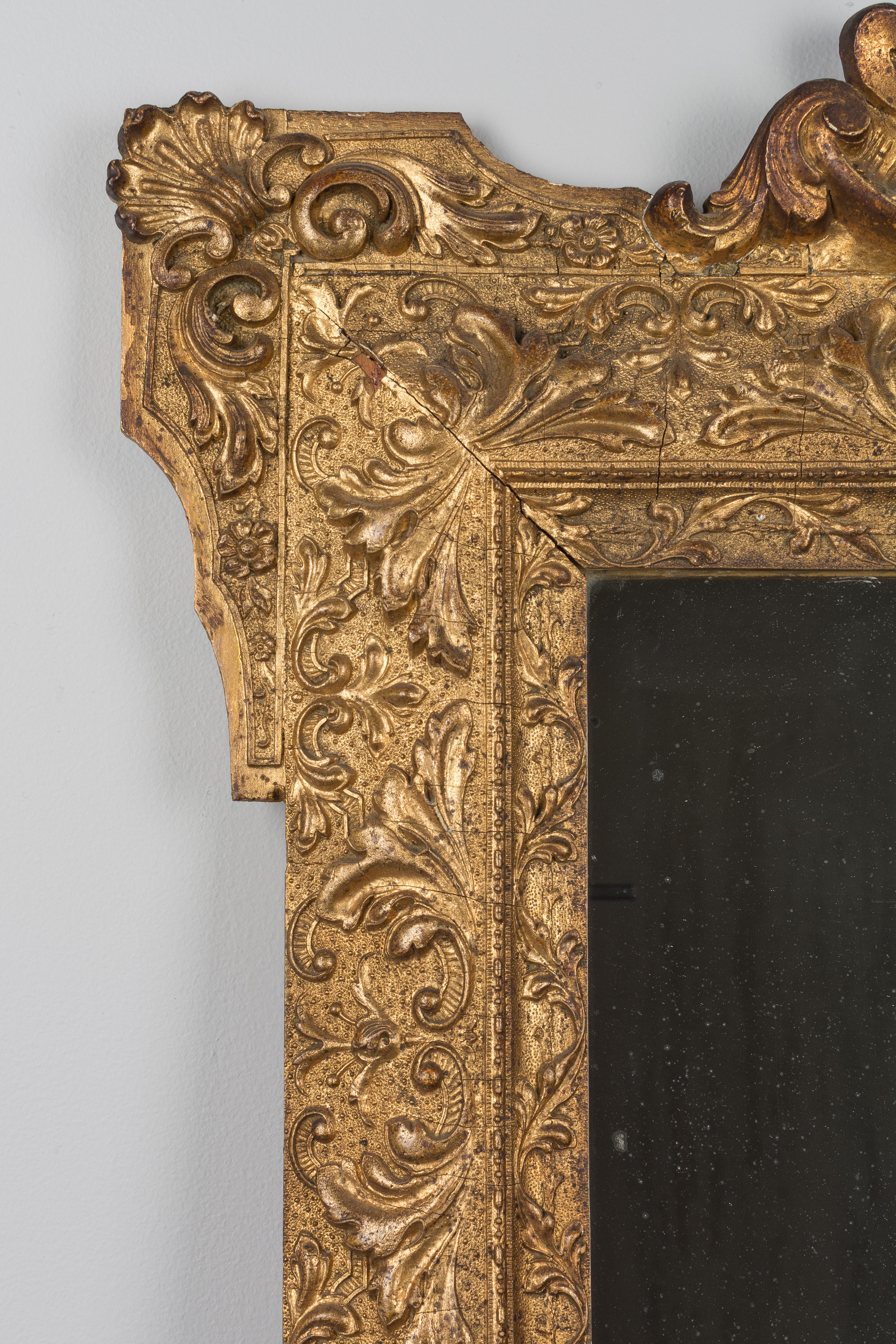 French Louis XV Style Gilded Mirror 1