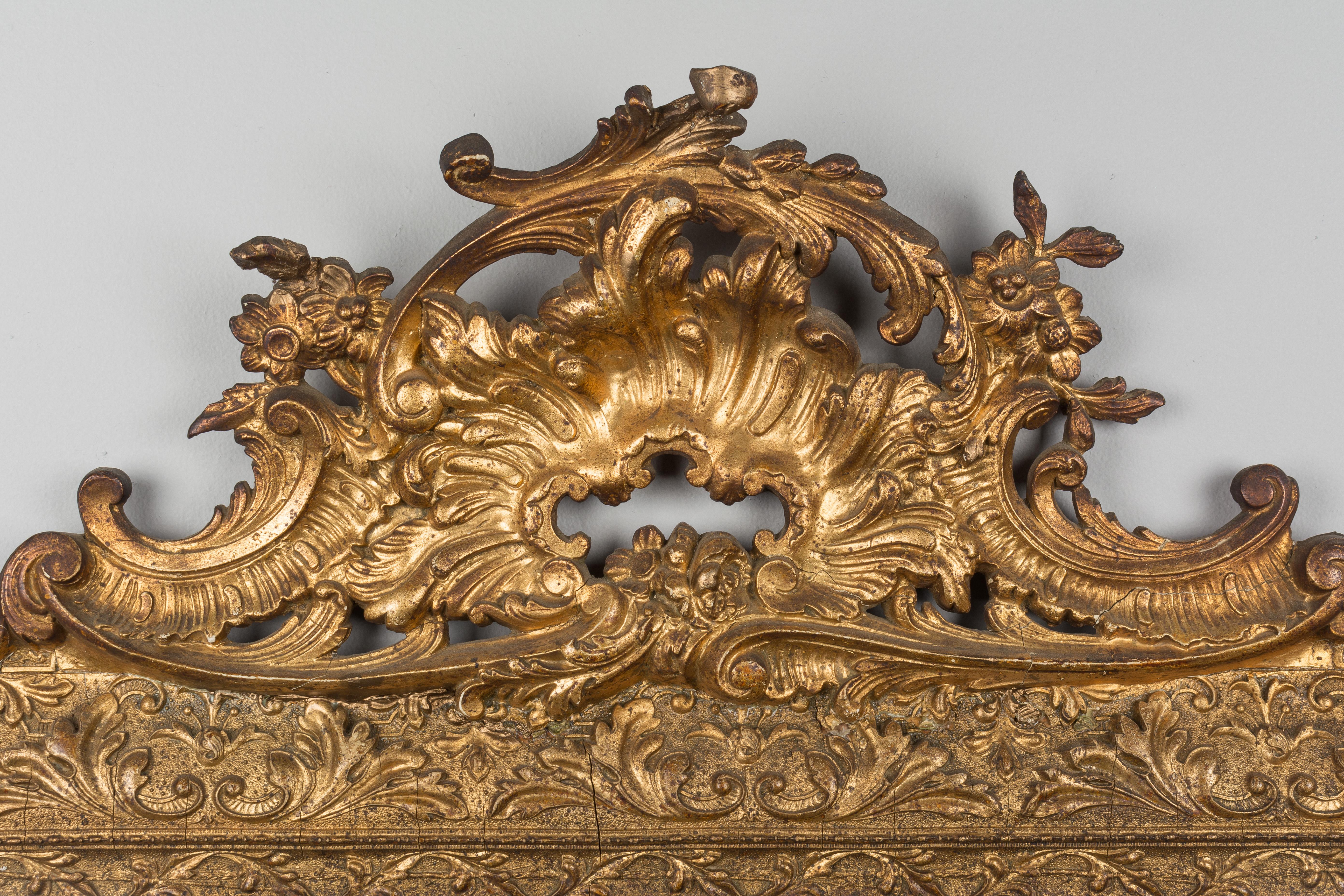 French Louis XV Style Gilded Mirror 3
