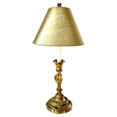 French Louis XV Style Gilt Bronze Table Lamp