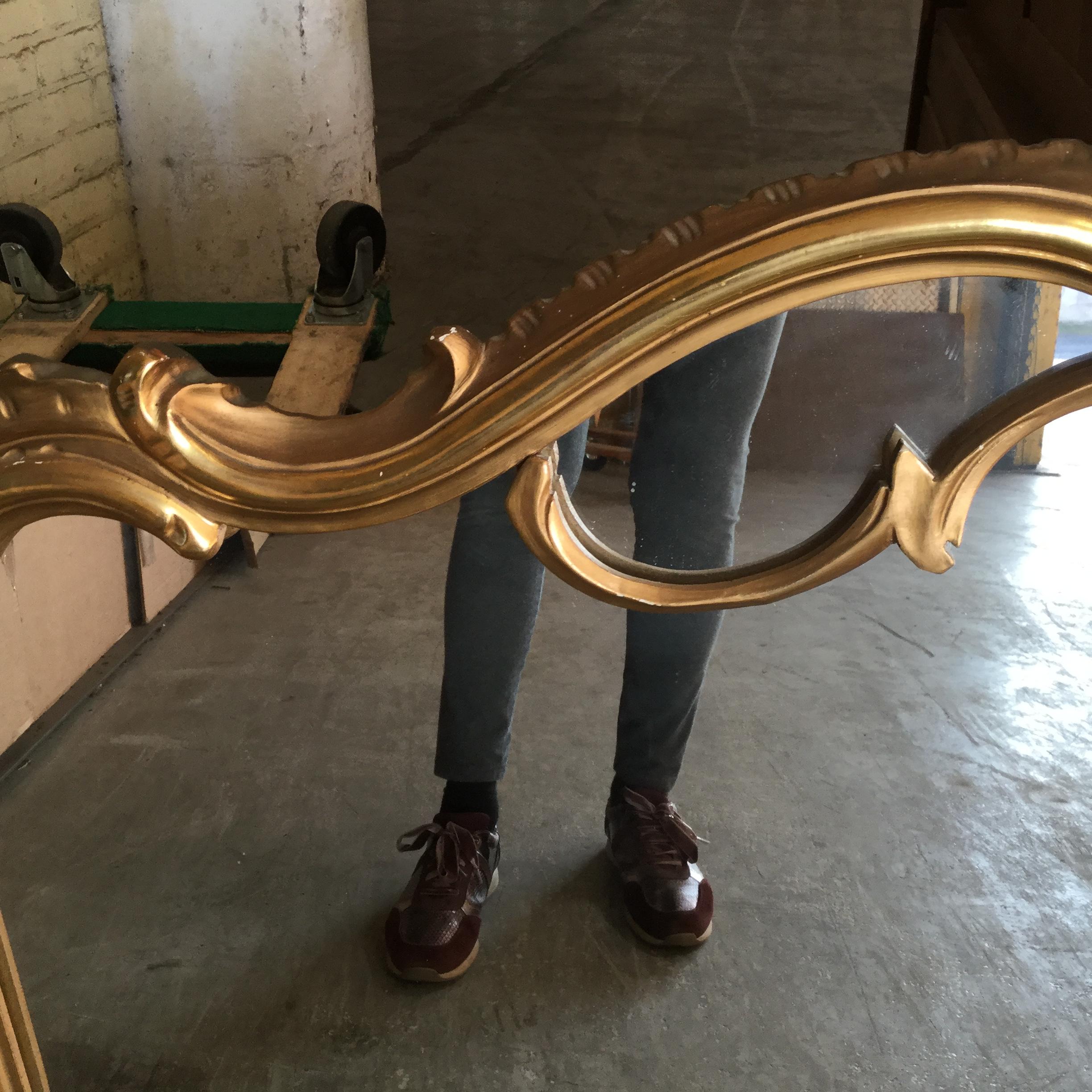 Régence French Louis XV Style Gilt Mirror For Sale