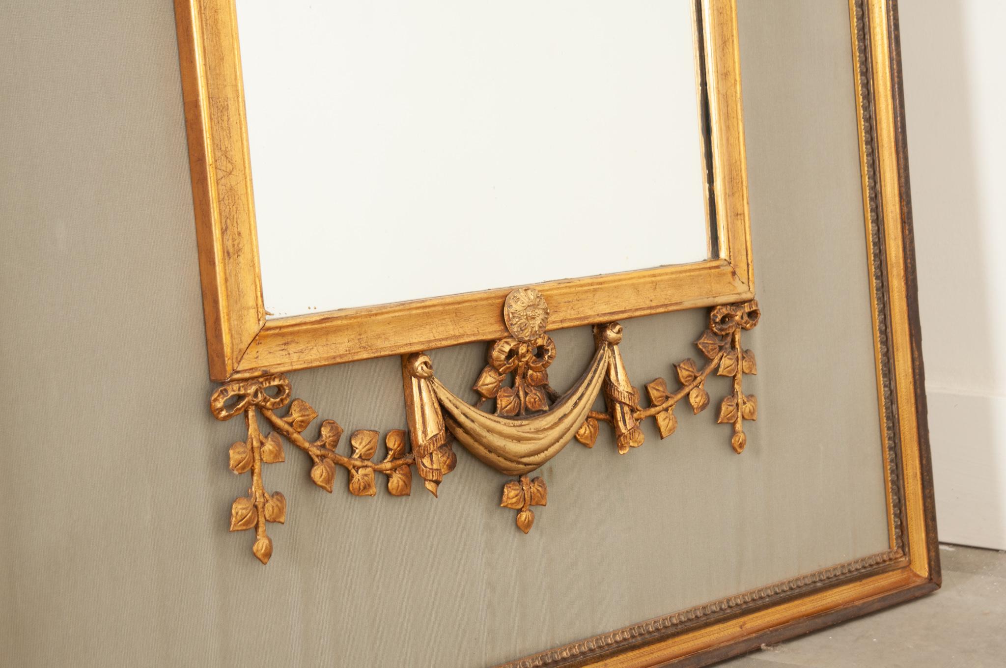French Louis XV Style Gilt Mirror 1