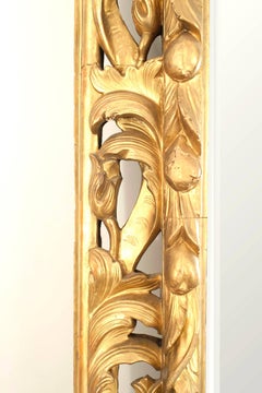 Chenue French Louis XV Style Carved Giltwood Wall Mirror