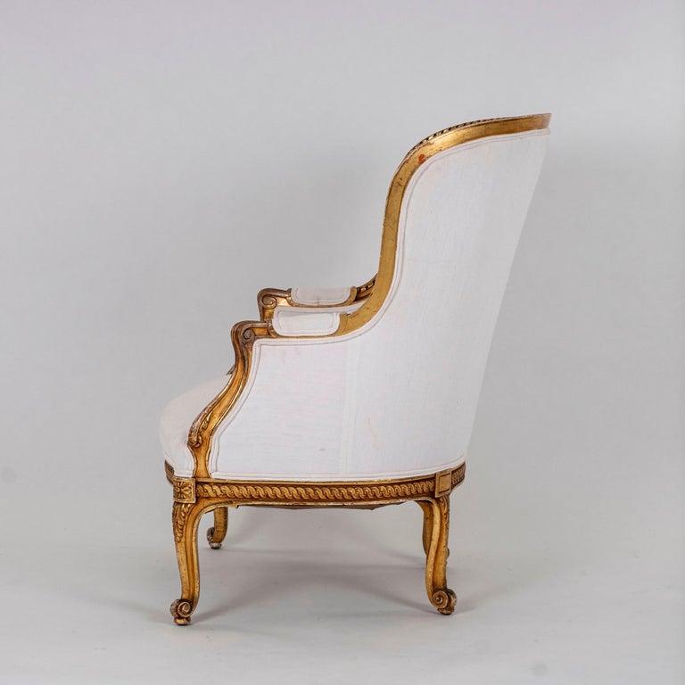 Pair of French Gilt Bergere Chairs (2) « The Hudson Merchantile