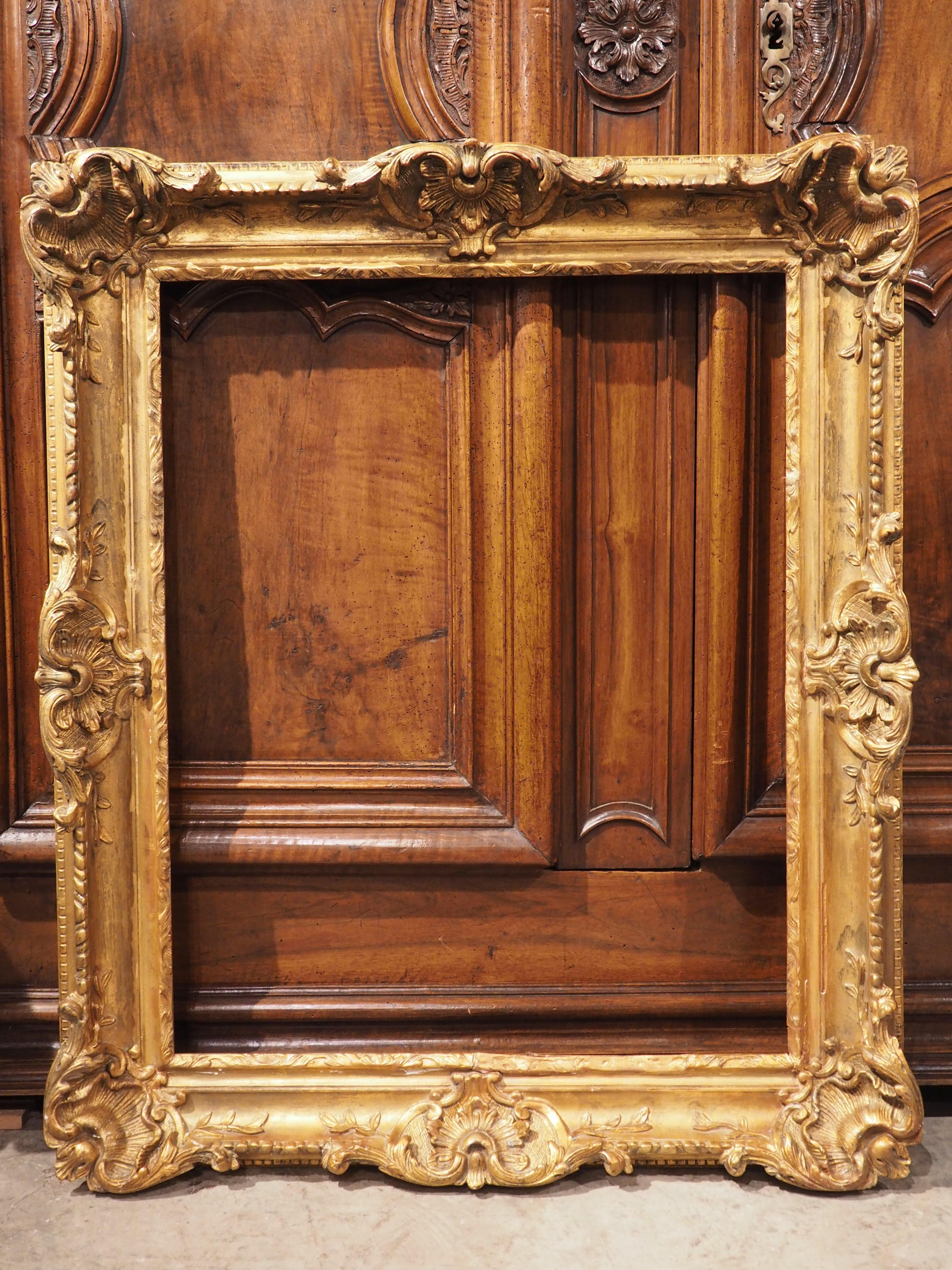 French Louis XV Style Giltwood Frame, Circa 1880 3