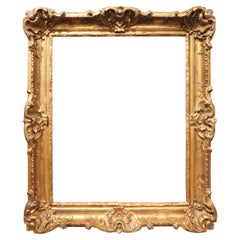 Französischer Rahmen aus vergoldetem Holz im Louis-XV-Stil, um 1880