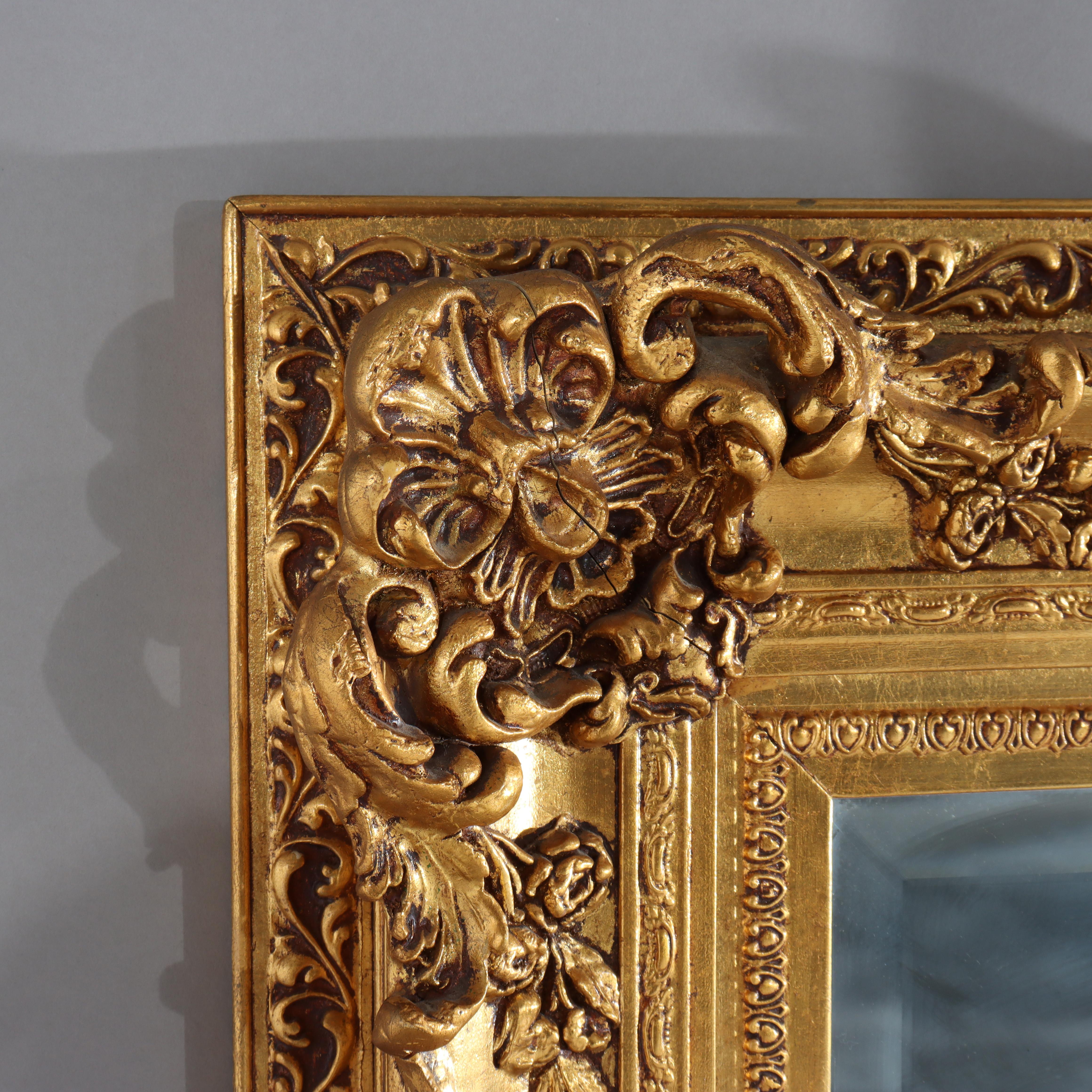 Miroir mural en bois doré de style Louis XV 20e siècle
Mesures - 38.75 