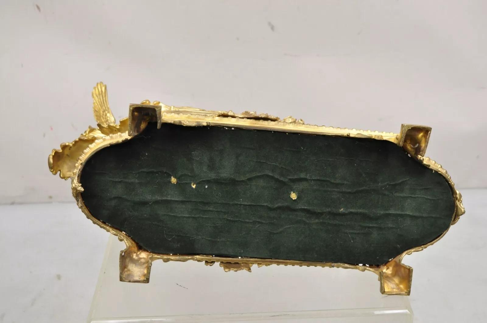French Louis XV Style Gold Gilt Bronze Figural Centerpiece Bowl Sculpture For Sale 6