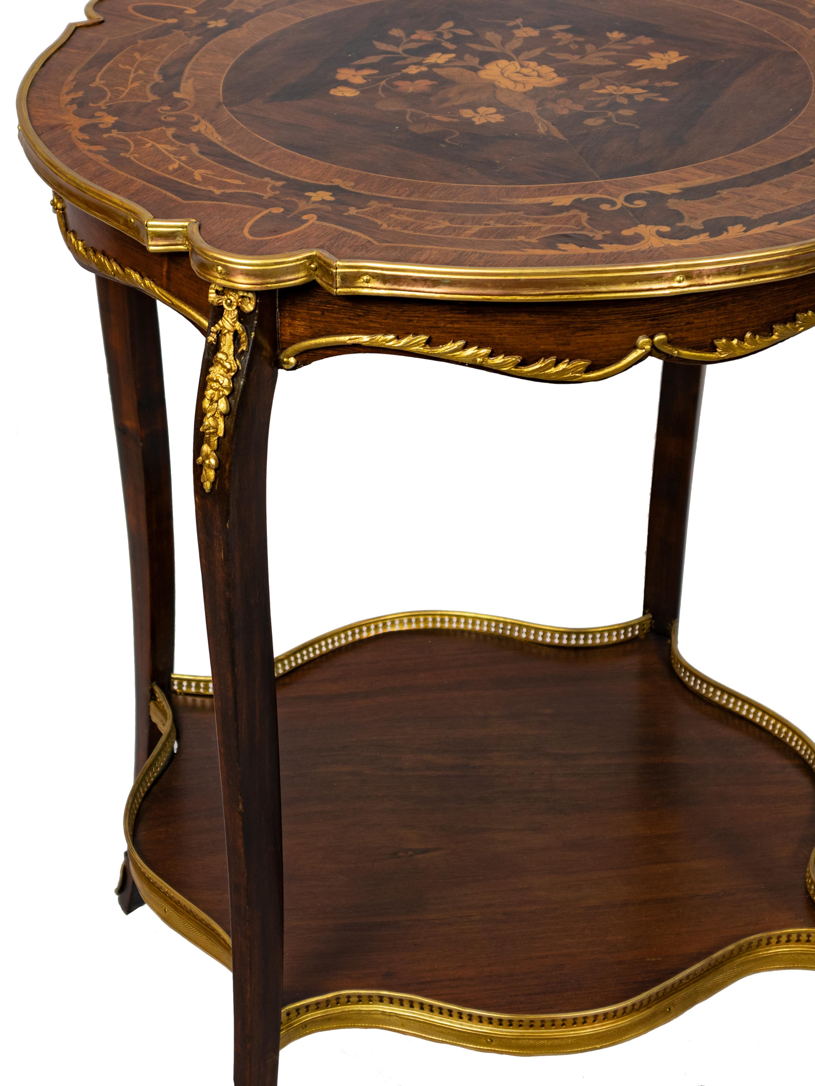 Métal Table Guéridon de style Louis XV, 19e siècle en vente