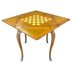 French Louis XV Style Handkerchief Folding Game Table