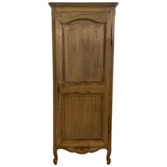 French Louis XV Style Homme Debout Bonnetiere Bleached in Walnut