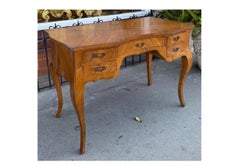French Louis XV Style Kingwood Bombay Writing Table Desk