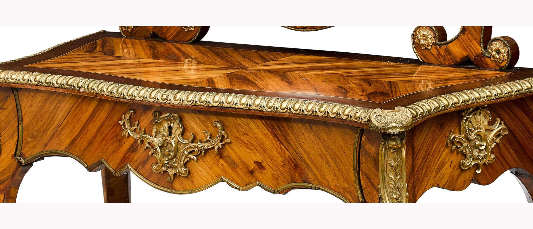 French Louis XV-Style Kingwood Console, 19th Century 5