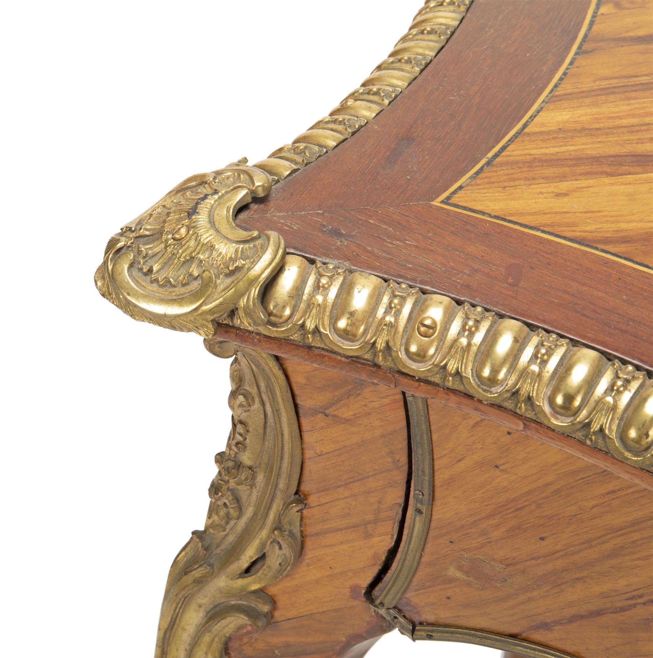 French Louis XV-Style Kingwood Console, 19th Century 6