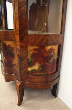 French Louis XV Style Kingwood Display Cabinet